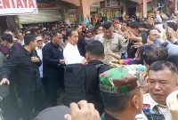 Presiden Jokowi Kunjungi Pasar PPM Sampit dan Sawah di Desa Bapeang.
