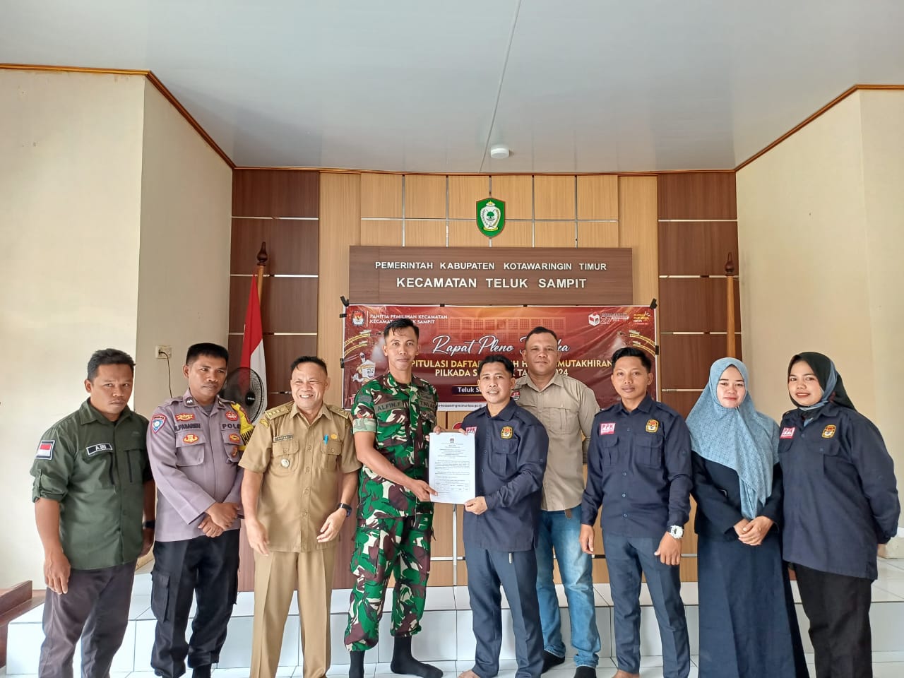 Babinsa Koramil 1015-01/MHS Siap Sukseskan Pilkada 2024