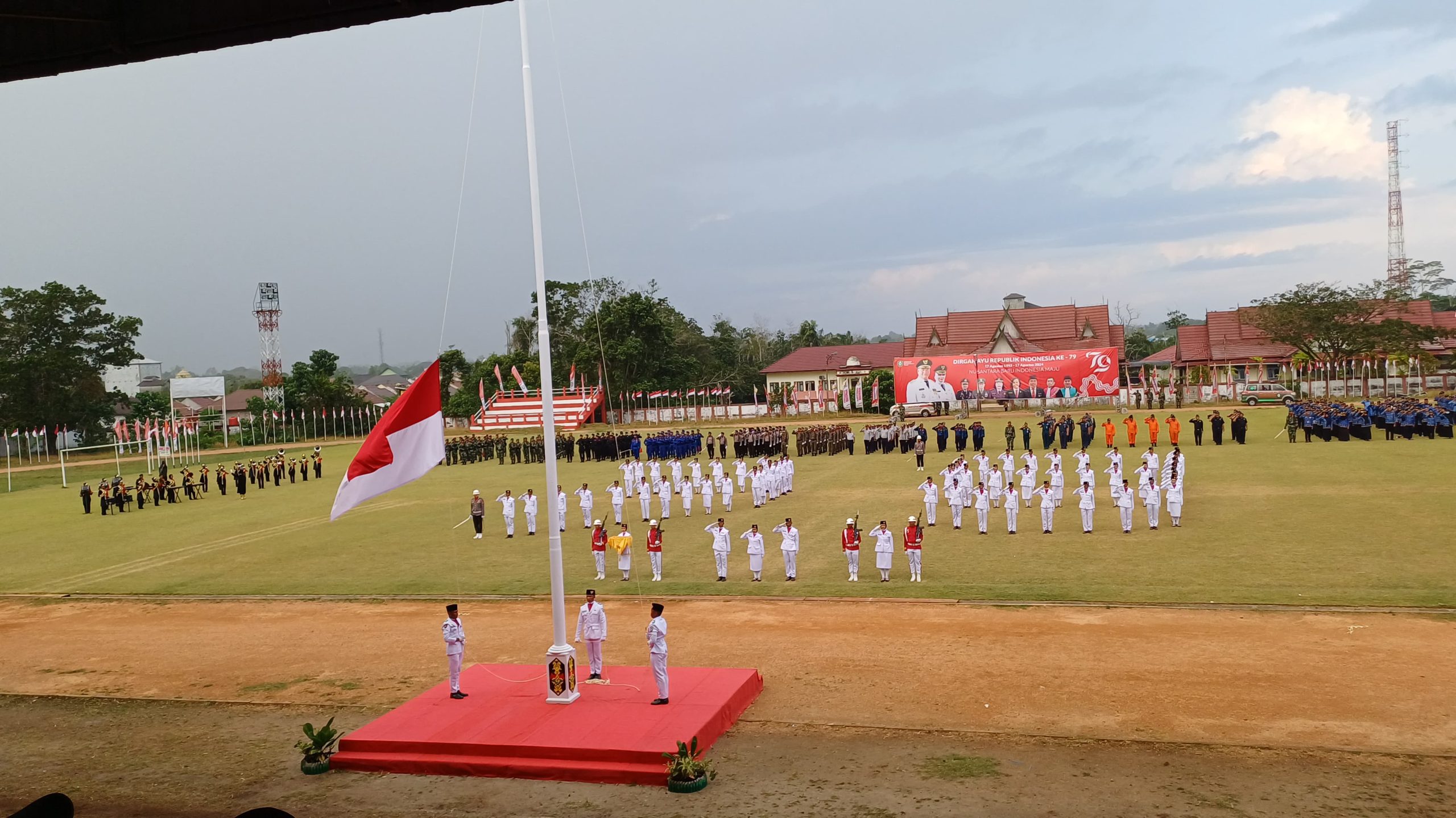 Detik-Detik Upacara Peringatan HUT Ke-79 RI Di Kotawaringin Timur