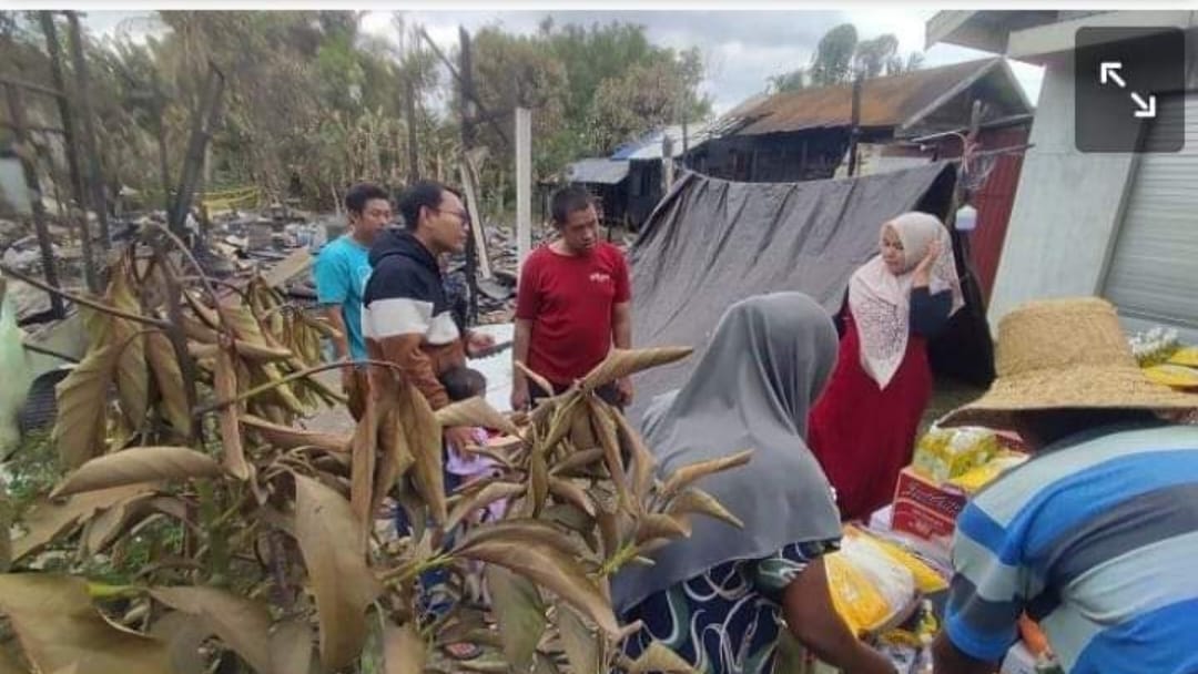 Kebakaran di Binuang Masih Sisakan Kesedihan, Salasiah Sulit Tidur Semalaman.