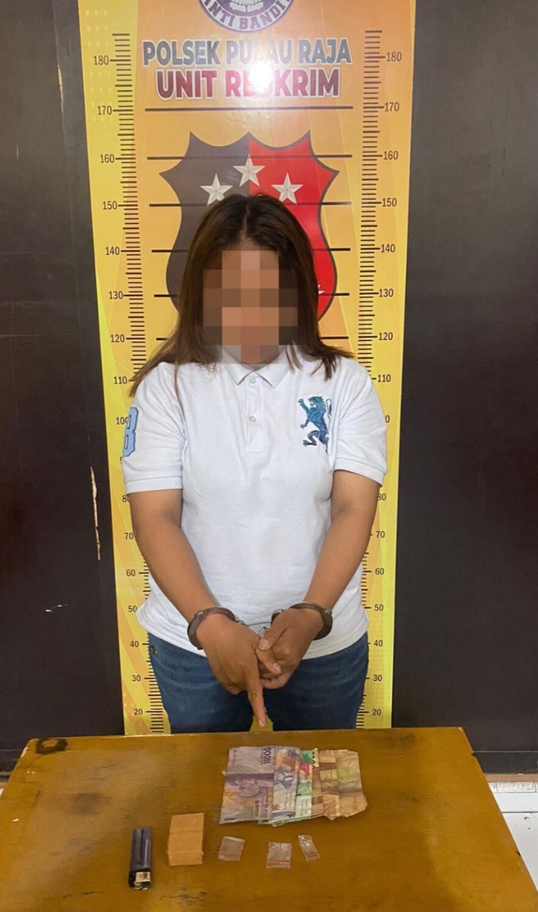 Seorang Wanita Penjual Sabu Berhasil Diamankan Polsek Pulau Raja Polres Asahan.