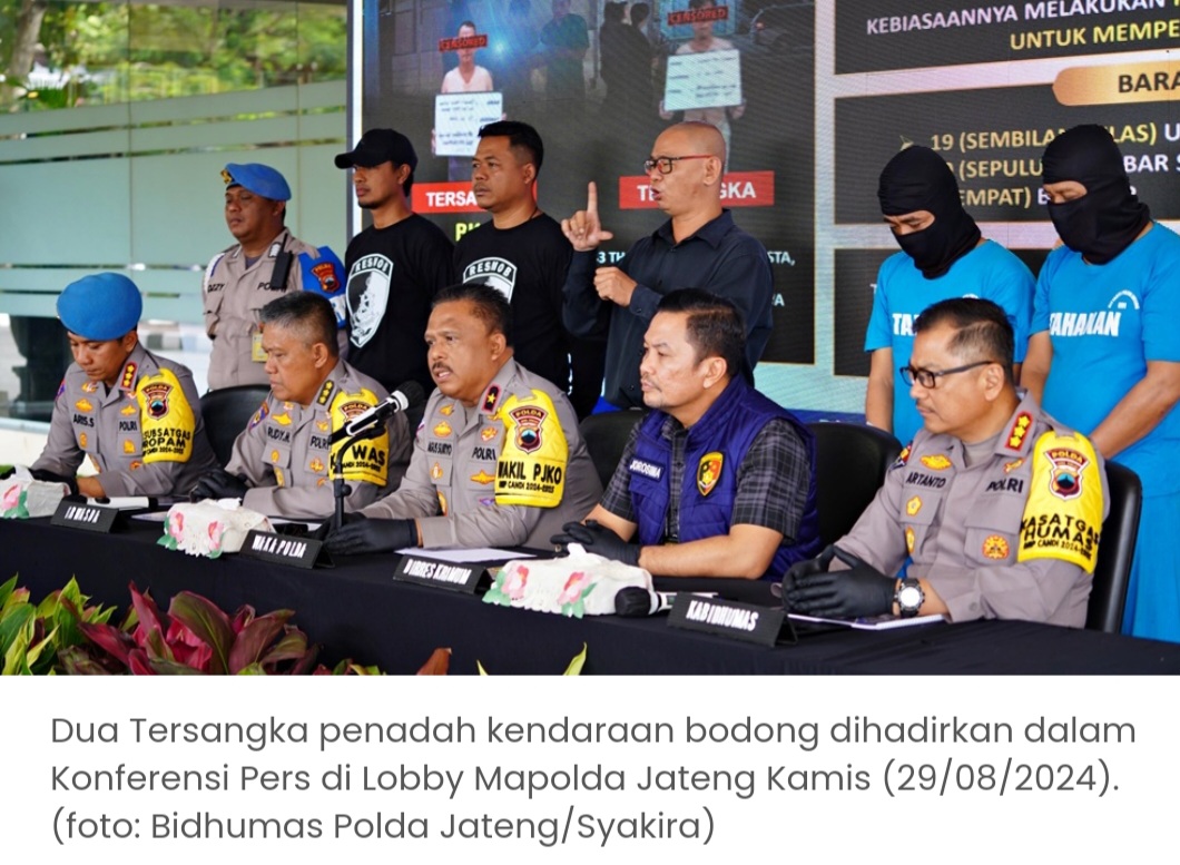 Polda Jateng Tangkap Penadah Mobil Bodong di Sukoharjo