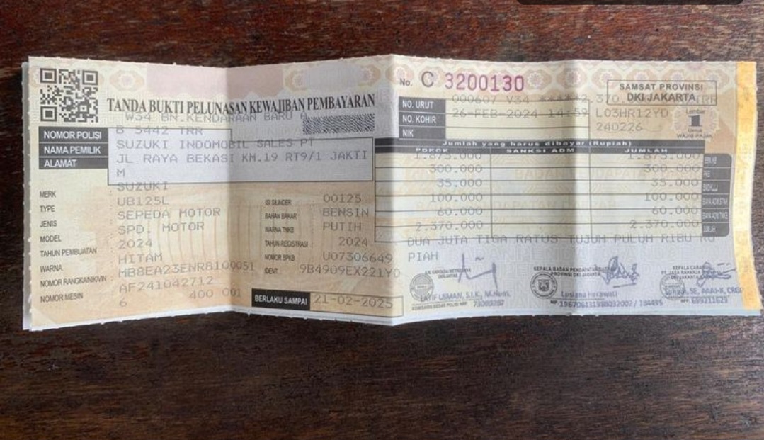 STNK Kendaraan yang Dijual Harus Diblokir, Kenapa ?? , Ketahui Risikonya !!