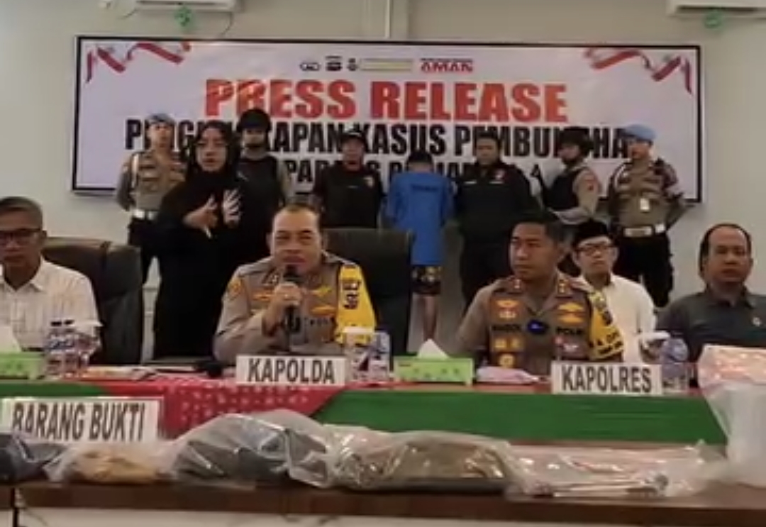 Press Release Kasus Pembunuhan Gadis Penjual Gorengan