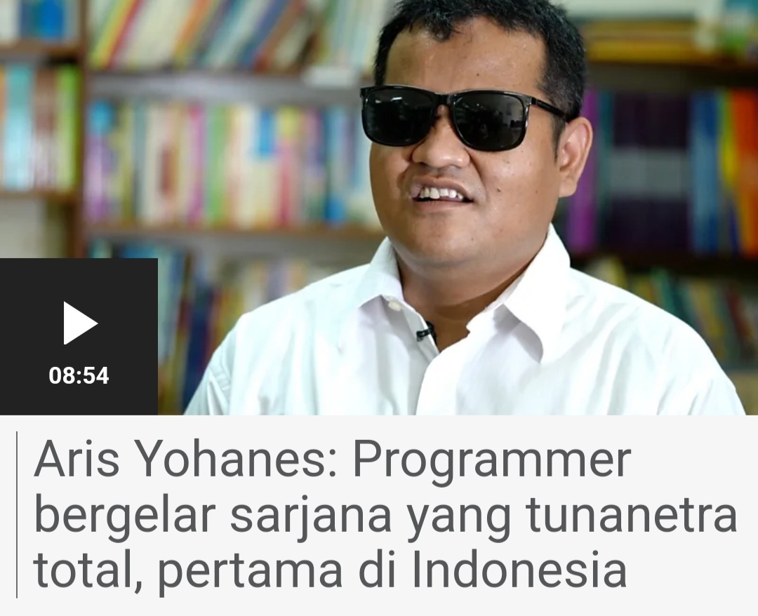 Tunanetra buta total peraih Sarjana Informatika – ‘Ini pembuktian kalau tunanetra mampu bila diberi ruang dan kesempatan’
