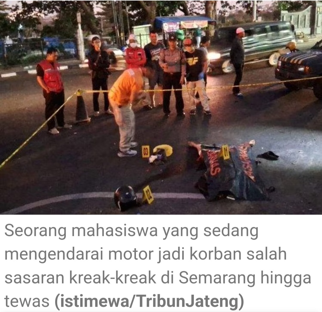 Tega, Ini Alasan Kreak Semarang Tawuran dan Bacok Pemotor Tak Bersalah