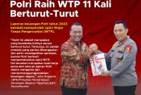 Laporan Keuangan Polri Raih WTP 11 kali Berturut-turut