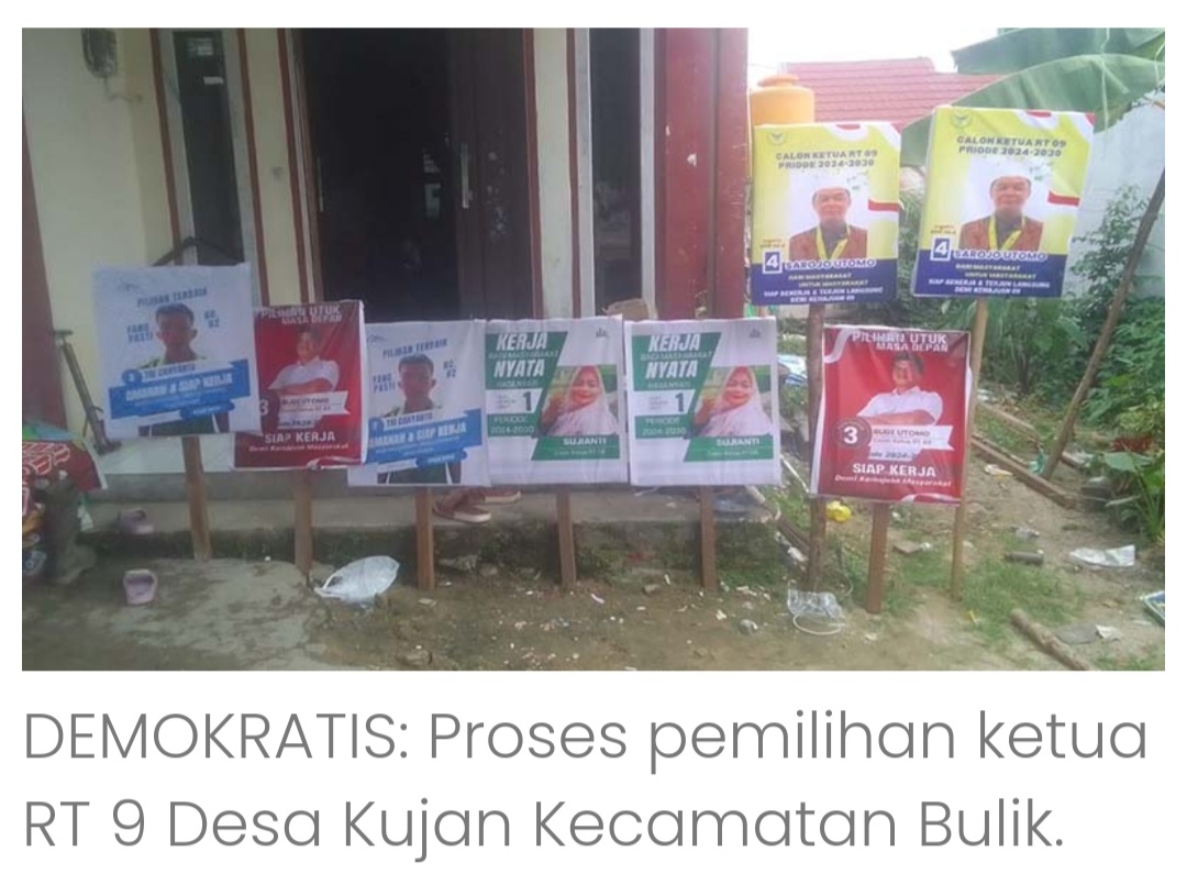 Kreatif !! Dikira Kampanye Calon Bupati, Ternyata Calon Ketua RT