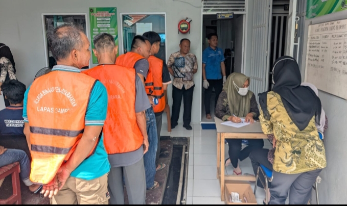 73 Tahanan Lapas Sampit di Tes Urine, Hasil Negatif Narkoba