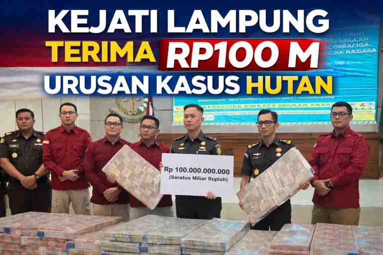 Kejati Lampung Terima Rp100 M Kasus Hutan