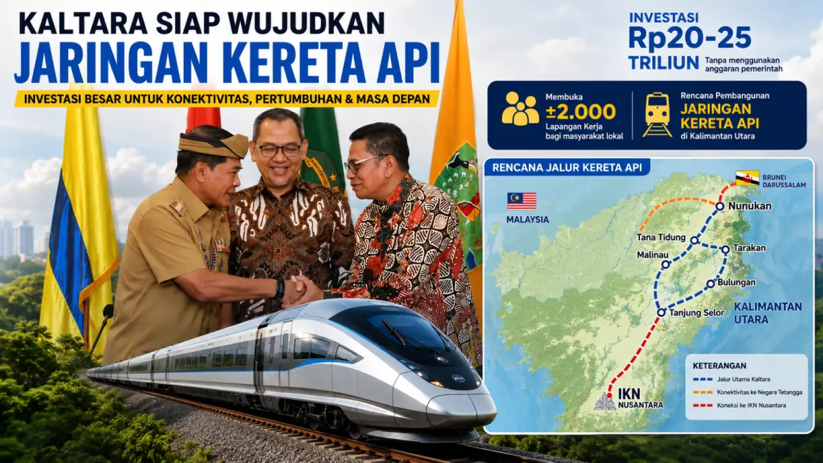 Jaringan Kereta Api Kaltara Dipastikan Tanpa APBD dan APBN