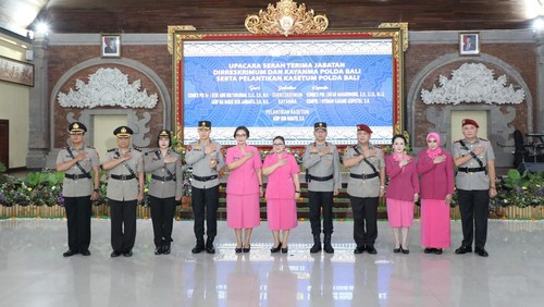 Irjen Daniel Pimpin Upacara Sertijab-Pelantikan Pejabat Baru Polda Bali