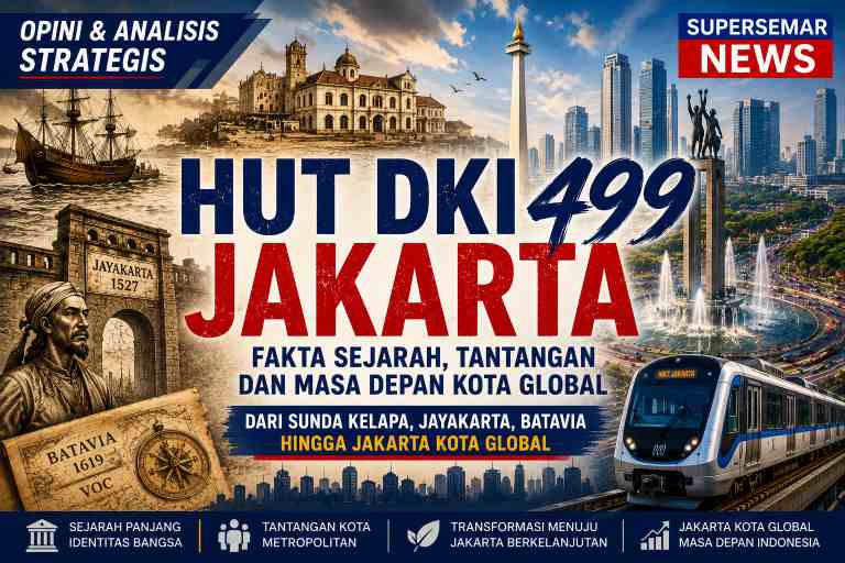 HUT DKI Jakarta 499: Fakta Sejarah, Tantangan dan Masa Depan