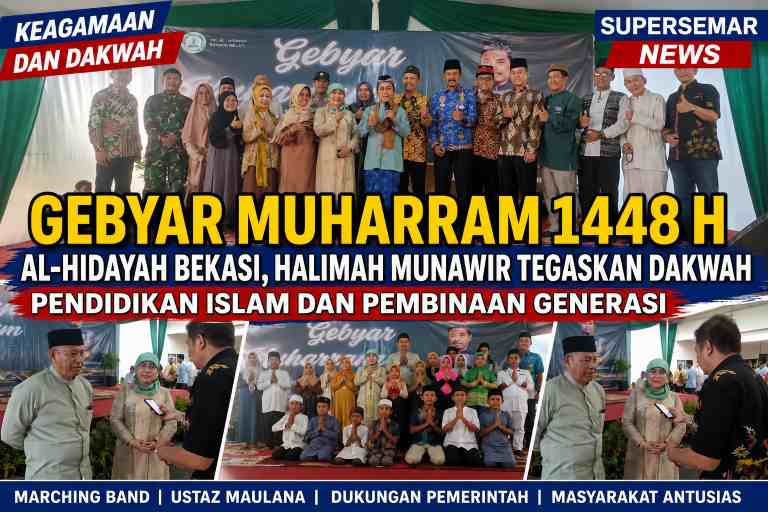 Gebyar Muharram 1448 H Al-Hidayah Bekasi, Halimah Munawir Tegaskan Dakwah