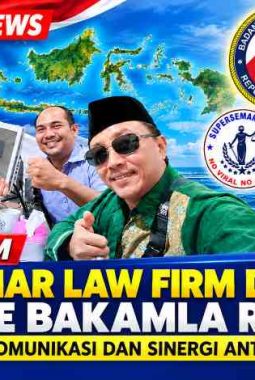 SILATURAHIM SUPERSEMAR LAW FIRM DAN NEWS KE BAKAMLA RI, PERKUAT KOMUNIKASI DAN SINERGI ANTARLEMBAGA