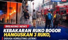 Kebakaran Ruko Bogor Hanguskan 3 Ruko, Diduga Korsleting!