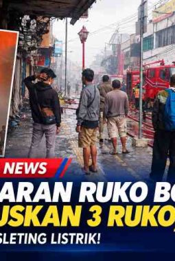 Kebakaran Ruko Bogor Hanguskan 3 Ruko, Diduga Korsleting!