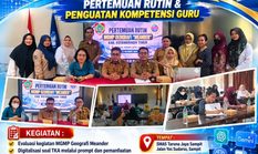 MGMP GEOGRAFI SMA–MA MEANDER KAB.KOTAWARINGIN TIMUR PERKUAT KOMPETENSI GURU MELALUI DIGITALISASI PEMBELAJARAN DAN PEMANFAATAN ARTIFICIAL INTELLIGENCE