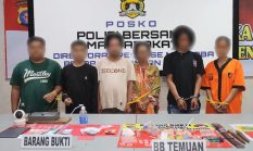 Di Puntun Kembali di Gerebek, Diduga 6 Pelaku beserta 56 Paket Sabu Diamankan Polda Kalteng