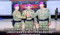 PANGKORMAR PIMPIN SERTIJAB ASLOG, LANJUTKAN ESTAFET PENGABDIAN KORPS MARINIR